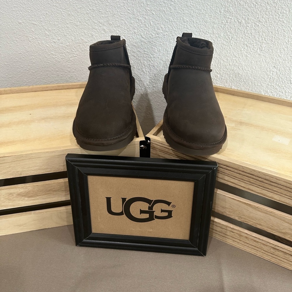 NEW: UGG Women’s Classic Ultra Mini Leather Boots